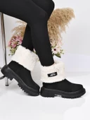 MP 222-2745 Termal Kürklü Kadın Düz Bot Ayakkabı thumbnail 7