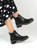 Ayakcenter 22-265 Siyah Kısa Kadın Düz Bot thumbnail 1