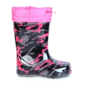 Serabian Pf-580 Syh-Fuşya Kürklü Kız Çocuk Çizme Bot Ayakkabı - 1