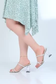 Ayakcenter 23-8003 Ayışığı 7Cm Topuklu Kadın Terlik - 5