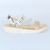 Poliva 4560 Düz Simli Kız Çocuk Sandalet - 1