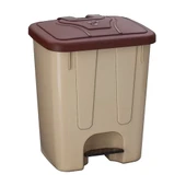 ŞENYAYLA 4255 KÖŞELİ PEDALLI ÇÖP KOVASI 40lt - 1