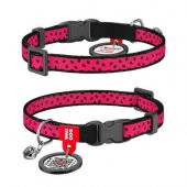 Waudog Collar QR Pasaportlu Kedi ve Ufak Irk Köpek Boyun Tasması 20-30 CM, 10 MM, Watermelon - 1