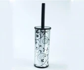 Metalik Klozet Fırça Takımı Yuvarlak ( 6 Adet ) - 1