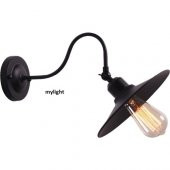 Mylight Retro Aplik Siyah Içi Altın 23 cm - 3