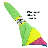 Mikrofiber Bez 25x25 cm ( 4'lü Bağ x 25 Paket ) - 1
