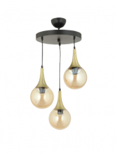 DAMLA 3LÜ SİYAH-ESKİTME AVİZE thumbnail 2