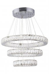 KRİSTAL 3 KATLI YUVARLAK LEDLİ AVİZE - Salon - Yatak Odası - Resepsiyon thumbnail 4