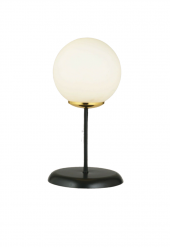 HERA BEYAZ CAMLI SİYAH MASA LAMBASI - Yatak Odası - Salon - Mutfak - Hol thumbnail 2