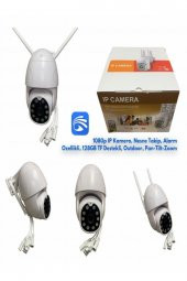 Dış Mekan 1080p Full Hd Wifi Kamera Su Geçirmez Hareket Sensörlü Ir Gece Görüşlü Ip Kamera - 2