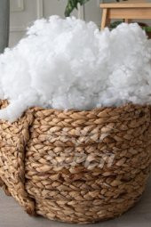 Elyaf Sepeti 10 Kg 100 Boncuk Elyaf Yastık Yorgan Oyuncak Malzemesi - 1