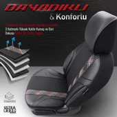 Otom Horizon Series Universal Oto Koltuk Kılıfı  Kırmızı - 4