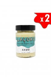 Laçoko Şekersiz Katkısız Glutensiz Vegan Doğal Az Kavrulmuş Çiğ Yer Fıstığı Ezmesi 2 x 320 G - 1
