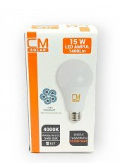Cmsolar 15w Led 4000K Sarı Işık Ampul E27 Duylu - 1