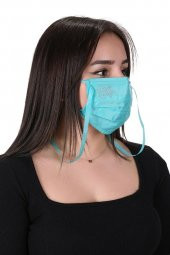 Gümüş İyonlu Boyundan Askılı Yıkanabilir Taşlı Maske K-5 - 11