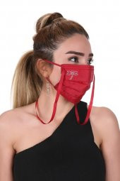 Gümüş İyonlu Boyundan Askılı Yıkanabilir Taşlı Maske K-3 - 3