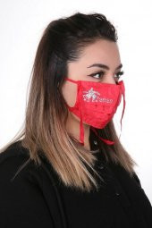 Gümüş İyonlu Boyundan Askılı Yıkanabilir Baskılı Maske A-2B - 6