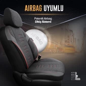 Otom Throne Series Universal Oto Koltuk Kılıfı  Siyah - 3