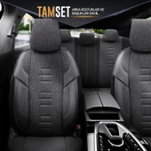 Otom Throne Series Universal Oto Koltuk Kılıfı  Füme - 2