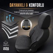 Otom Throne Series Universal Oto Koltuk Kılıfı  Füme - 4