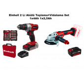 Einhell 2li Akülü Vidalama Ve Taşlama Usta Seti 1x4Ah 1x2,5Ah - 1