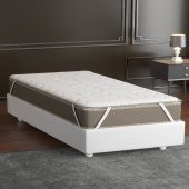 Mobpazar Full Ortopedik Bamboo Yatak Pedi 110X190 cm,Yatak Şiltesi,Topper - 1