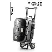 Guruss Travel-X Taşınabilir Kömürlü Siyah Mangal - 1