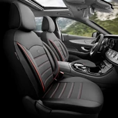 Otom Inspire Design Universal Seat Cover  Siyah-Kırmızı - 1