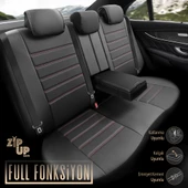 Otom Inspire Design Universal Seat Cover  Siyah-Kırmızı - 6