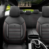 Otom Inspire Design Universal Seat Cover  Siyah-Kırmızı - 2