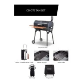 Guruss CG-075 Tam Set Siyah Kömürlü Barbekü Mangal - 1