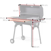 Guruss CG-075 Tam Set Siyah Kömürlü Barbekü Mangal - 3