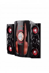 6,5" + 3"x2 Süper Bass Usb Sd Kart Bluetooth Hoparlör Kumandalı 60 Watt 2+1 Ses Sistemi - 1