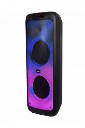 Karaoke Hoparlör Ses Sistemi Kablosuz Mikrofonlu 70 Watt 2x10 Inç Bluetooth Hoparlör Rgb Party Box - 3