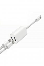 Iphone Lightning Şarj + Kulaklık Çoklayıcı Y Adaptör - 1