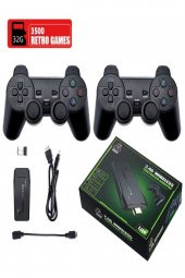 2.4g Kablosuz Çift Kol Retro Oyunlar 4k Game Stick 3500 Oyun Atari - 1