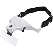 Gözlük Tipi Led Işıklı Kafa Büyüteci - 1