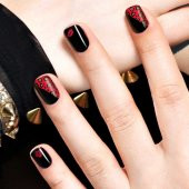 2 Li Kırmızı Desenler Tırnak Dövmesi, Tırnak Sticker, Nail Tattoo, Nail Art - 1