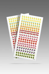 2 Li Meyveler Tırnak Dövmesi, Tırnak Sticker, Nail Tattoo, Nail Art thumbnail 2