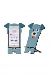 Köpek Tasarım Ahşap Telefon Standı - 1