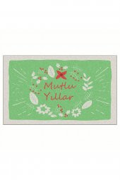 Yılbaşı Merry Christmas Konsept Tasarım Kapı Önü ve Ev İçi Paspas 45x75 cm - 1