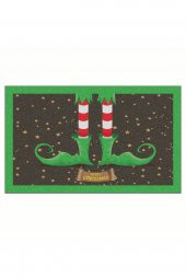 Yılbaşı Merry Christmas Kostüm Tasarım Kapı Önü ve Ev İçi Paspas 45x75 cm - 1