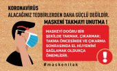 Maskeni Tak Uyarı Kapı Önü ve Ev İçi Paspas 45x75 cm - 2