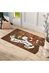 Yılbaşı Merry Christmas Tasarım Kapı Önü ve Ev İçi Paspas 45x75 cm - 2