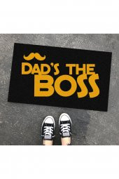 Dad is The Boss Tasarım Kapı Önü ve Ev İçi Paspas 45x75 cm - 1