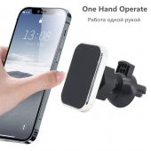 Havalandırmaya takılan telefon tutucu mıknatıslı krom - 2