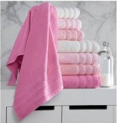 Hobby Rainbow 70X140 4´lü Havlu Seti Pembe - 1