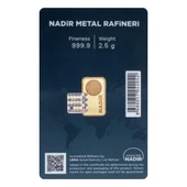 RimaGold 2.5 gr 24 Ayar 999.9 Milyem NadirGold Gram Altın - 2