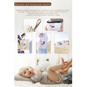 Mordesign Bebek Çanta Alt Açma Minderi, Alt Değiştirme Pedi, Taşınabilir Bakım Çantası, Animal Seri - 3