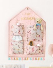 DECODEMA Bebek Çocuk Duvar Düzenleyici 4 Gözlü Organizer - 2